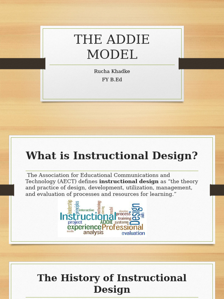 Addie Presentation 2 | PDF | Instructional Design | Educational Technology