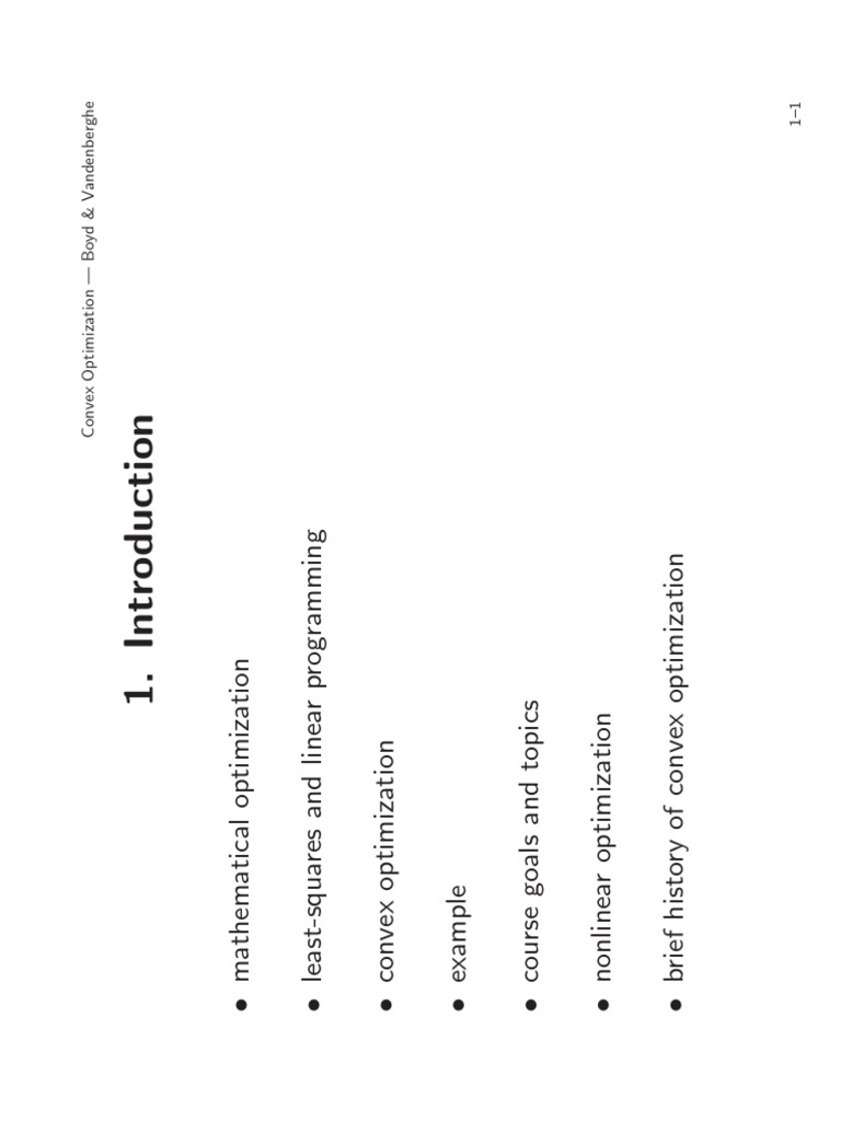 01_intro | PDF | Mathematical Optimization | Least Squares