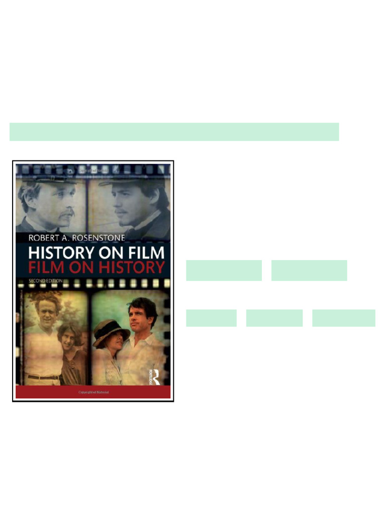 (Ebook) History on Film/Film on History by Rosenstone, Robert A ISBN ...