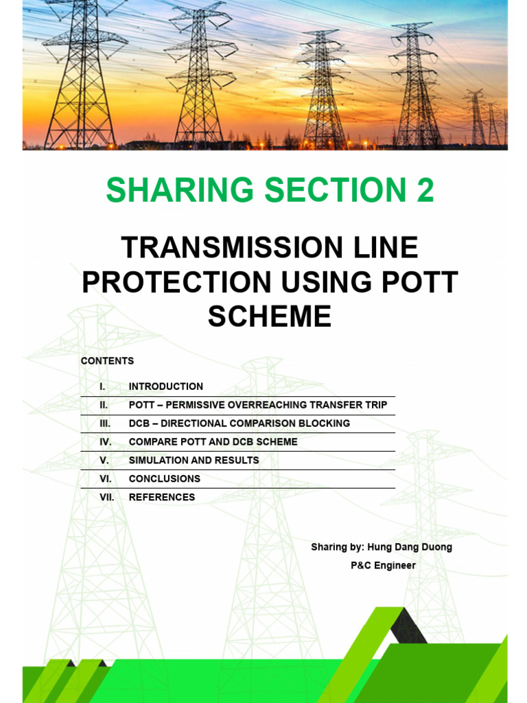 POTT vs DCB Transmission Line Protection | PDF | Relay | Optical Fiber