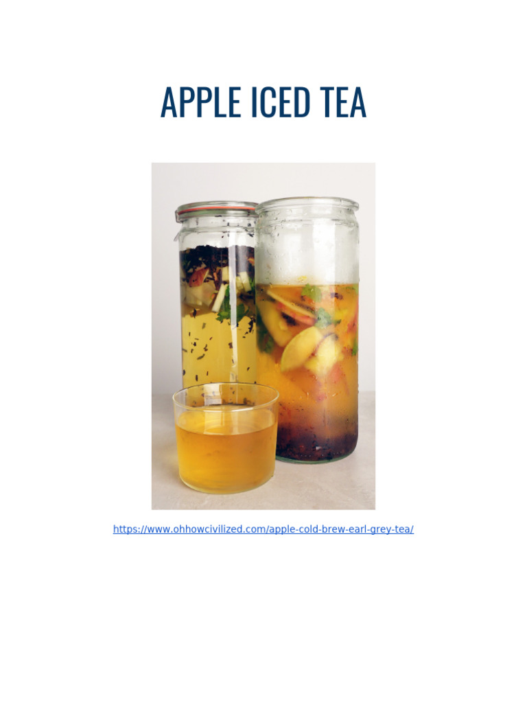 Apple Iced Tea | PDF