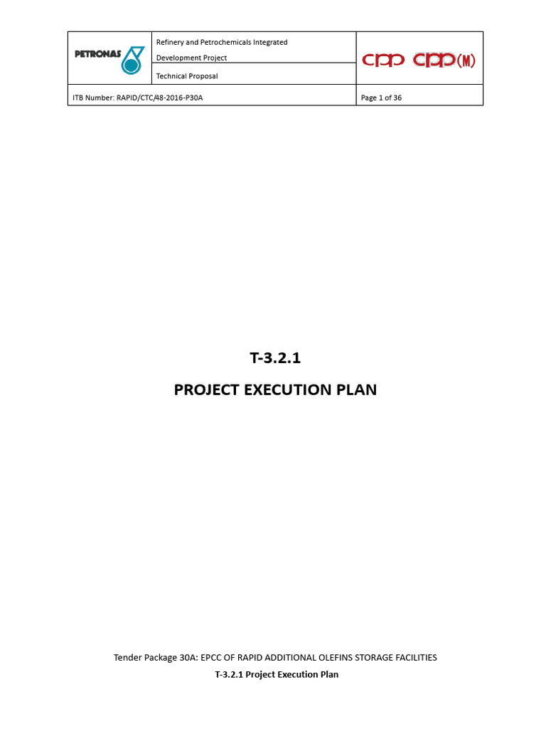 Project Execution Plan To Petronas | PDF | Construction Management ...