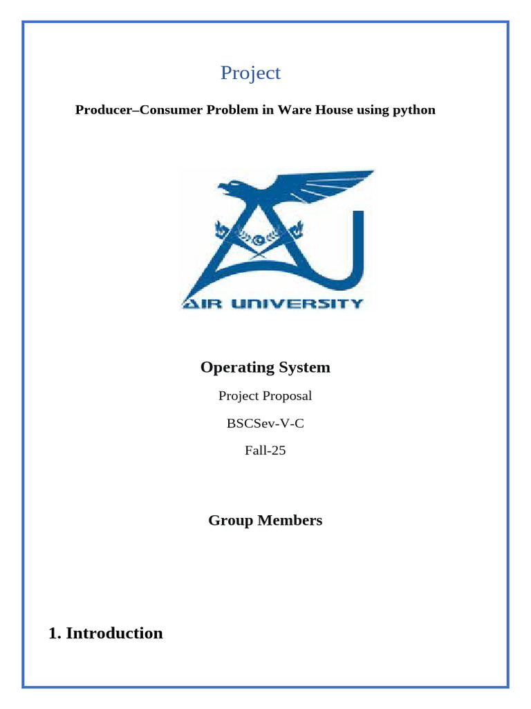 Producer-Consumer Problem in Python | PDF