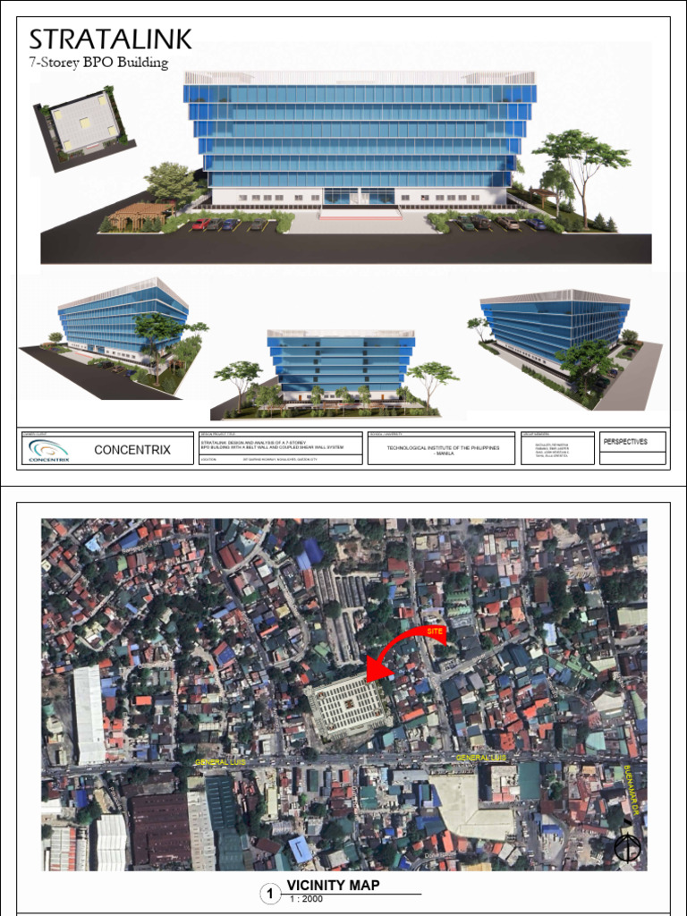 7-Storey BPO Building Design Analysis | PDF | Architectural Elements ...