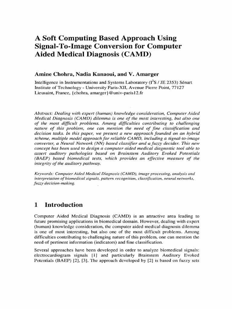 A Soft Computing Based Approach Using Signal-To-Image Conversion For ...