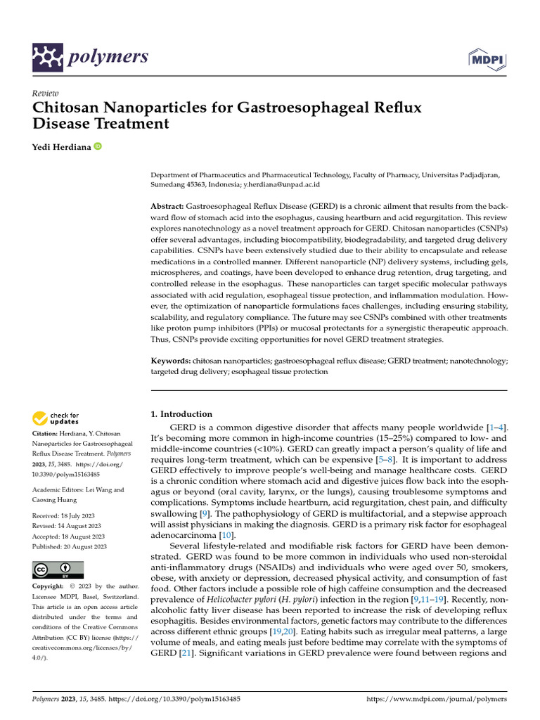 GS18GERD23 | PDF | Gastroesophageal Reflux Disease | Esophagus