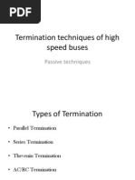 Termination Techniques of High Speed Buses