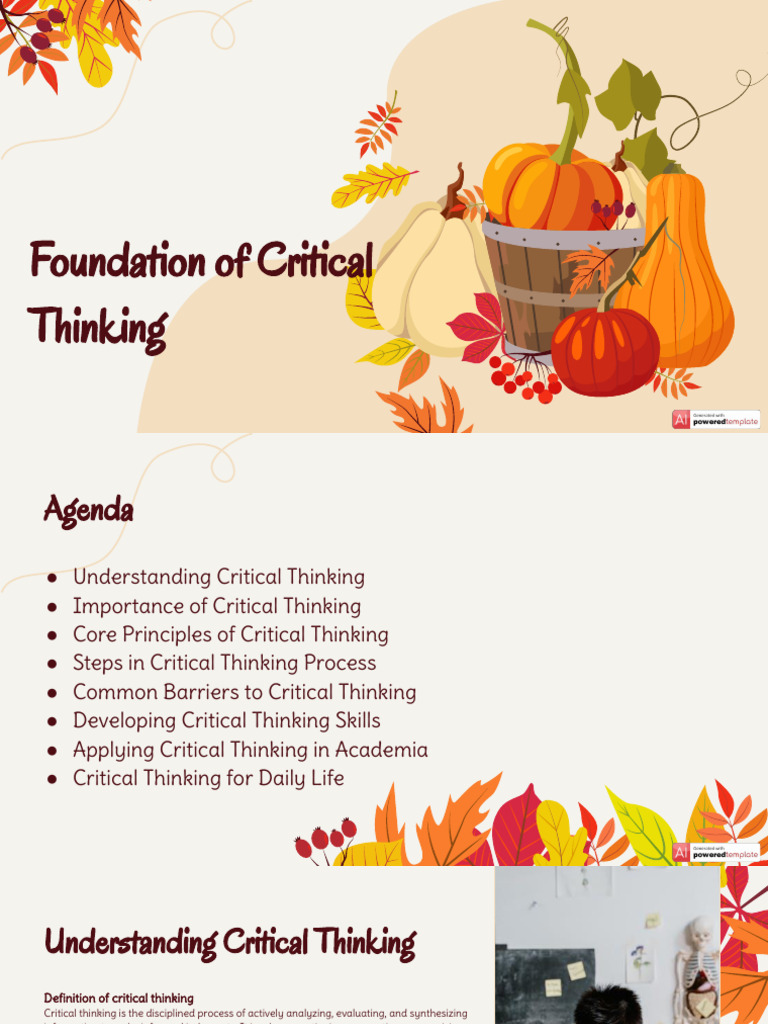 Foundations of Critical Thinking Skills | PDF | Critical Thinking | Thought