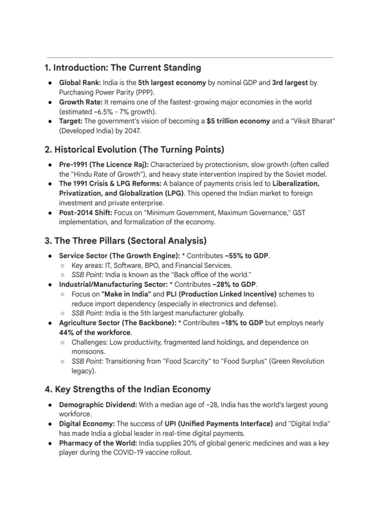 India's Economic Growth and Challenges | PDF | Economies | Macroeconomics