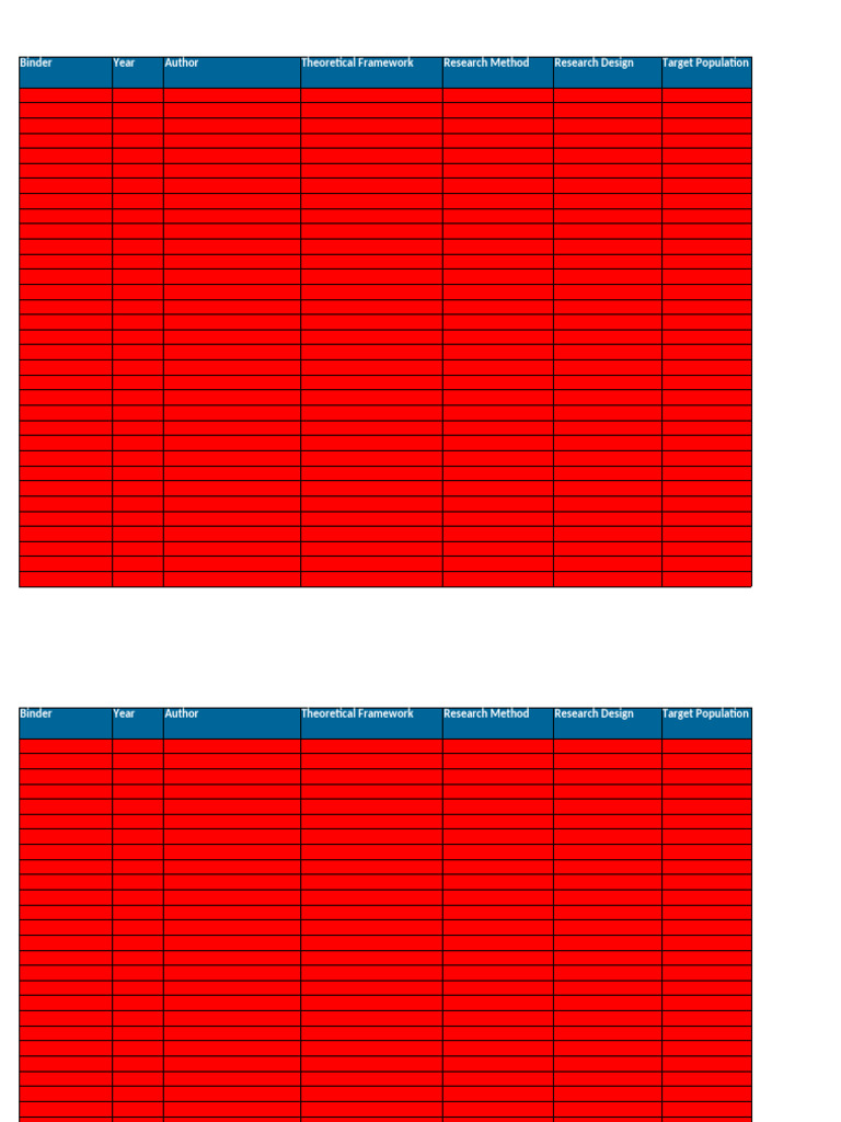 Research Binder Template Guide | PDF | Sampling (Statistics) | Theory