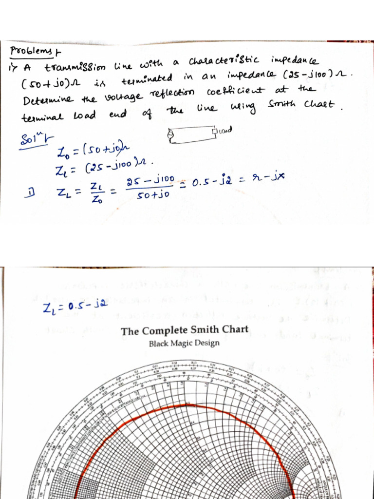 Problems On Smith Chart | PDF