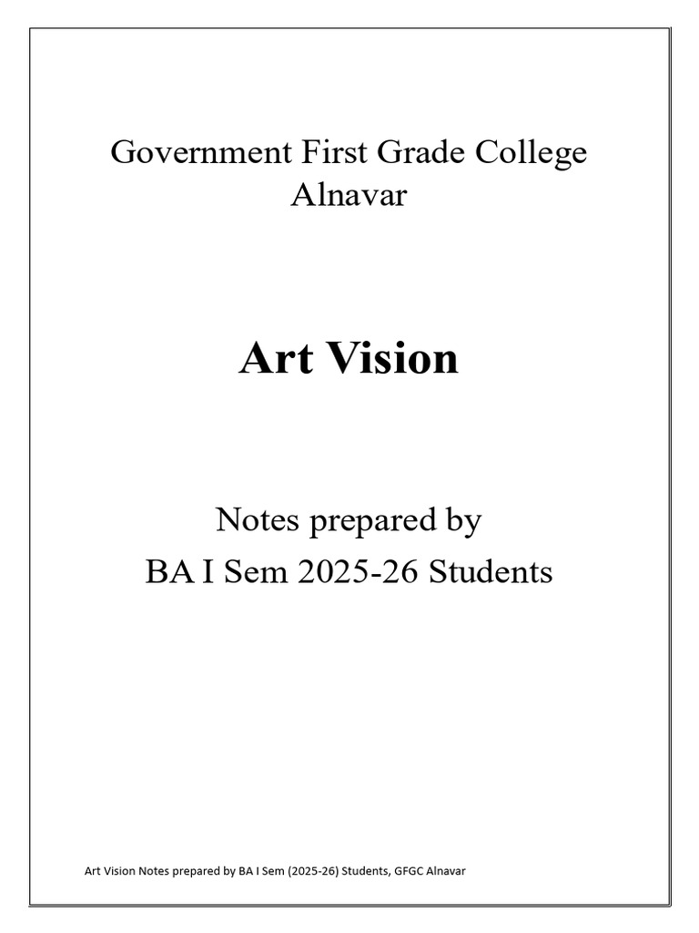 Art Vision Notes on Swami Vivekananda | PDF | Florence Nightingale