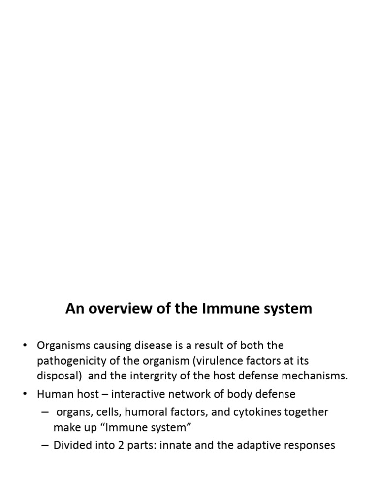 Overview of Immune System Functions | PDF | Immune System | Innate ...