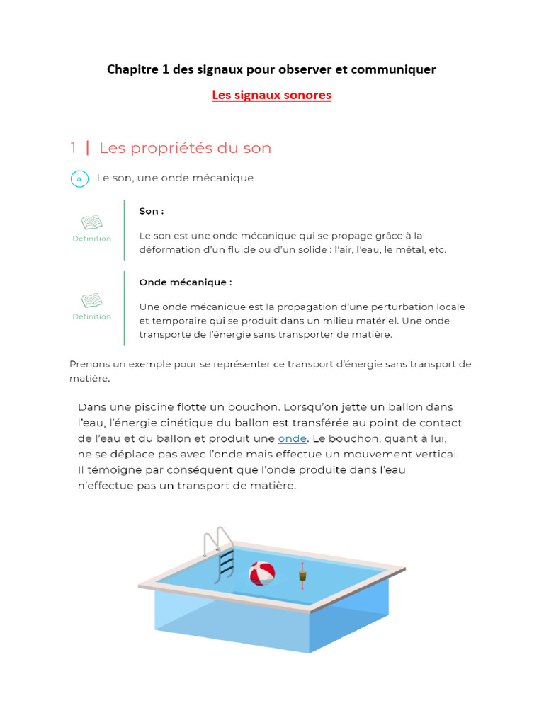 Signaux Sonores | PDF