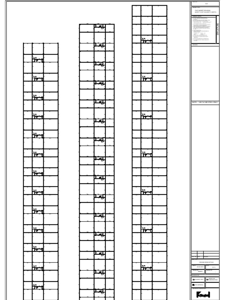 Ground Beam Structural Layout Details | PDF | Beam (Structure) | Concrete