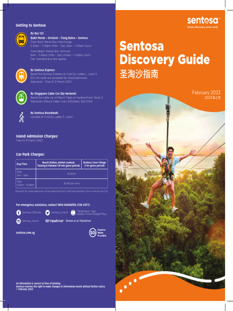 Sentosa Island Admission and Transport Guide | PDF