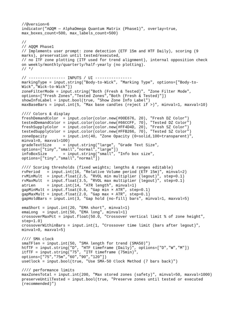 AlphaOmega Quantum Matrix Phase1 Script | PDF | Computer Programming