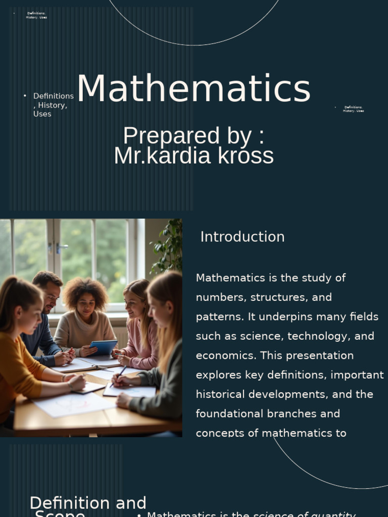Overview of Mathematics: History & Uses | PDF | Mathematics | Geometry