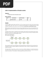 Mod 10 Digital Counter Design Lab | PDF | Electronic Design | Computer ...