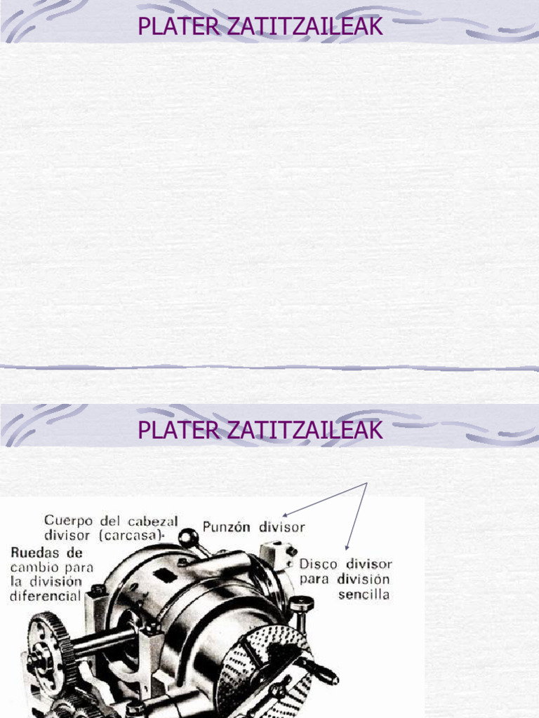 Plater Zatitzaileak | PDF