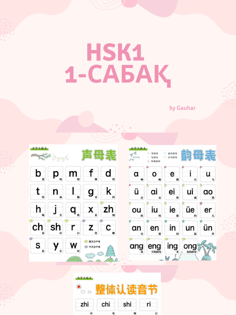 Chinese Lesson 1 | PDF