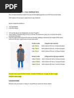 Apron Size Measurement Guide | PDF