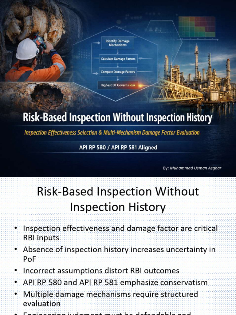 Risk-Based Inspection Without History | PDF | Corrosion | Uncertainty