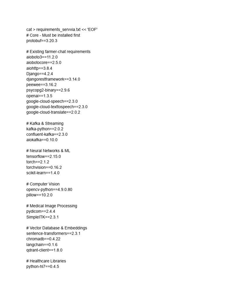 Cat - Requirements - Servvia | PDF