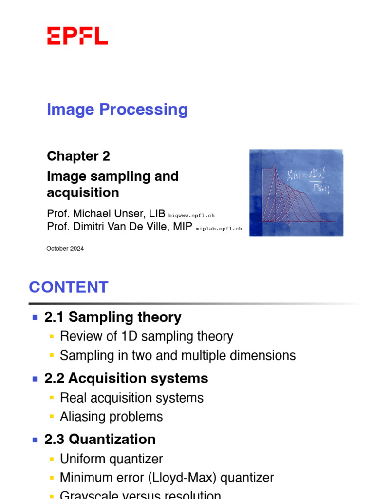Image Sampling and Acquisition Techniques | PDF | Sampling (Signal ...
