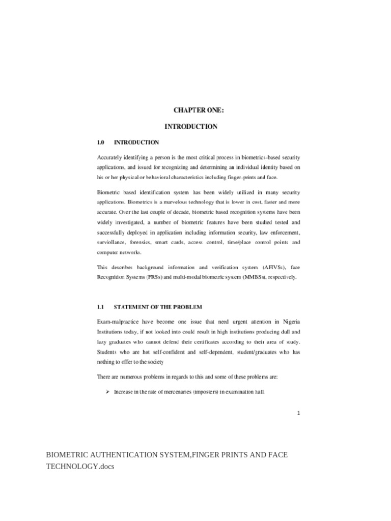 Biometric Exam Authentication System | PDF | Biometrics | Fingerprint