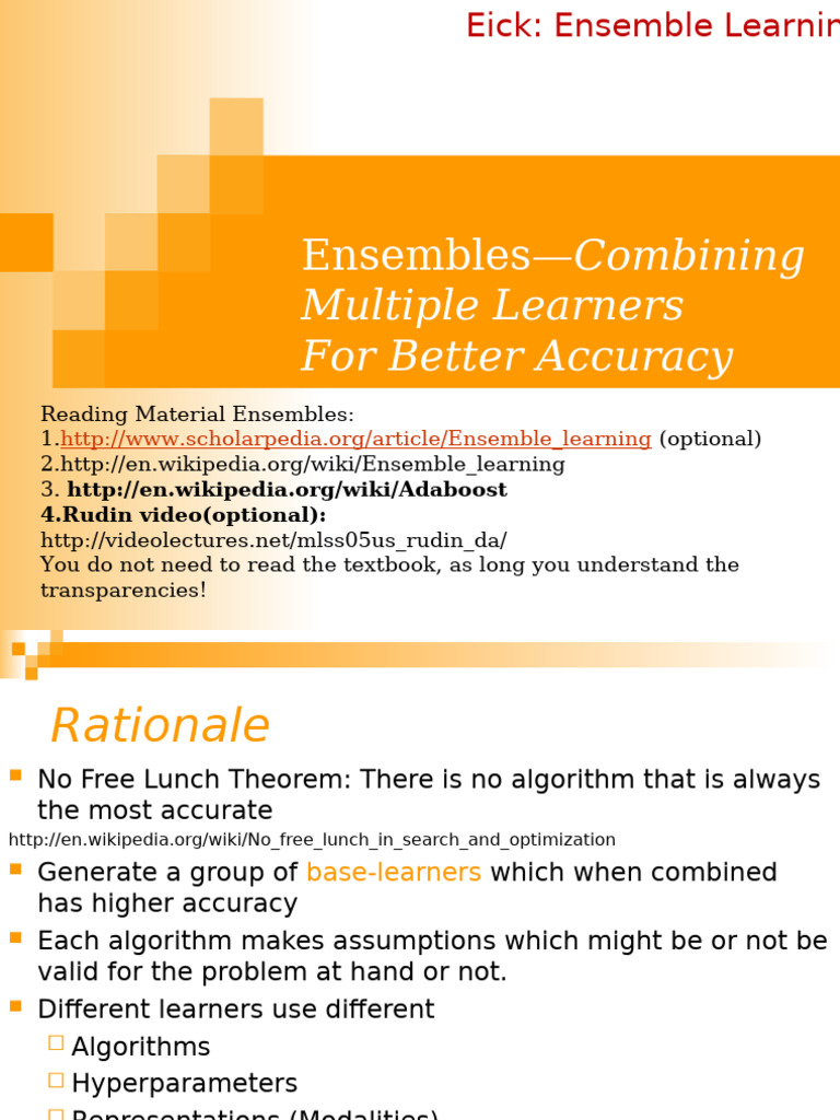 Ensemble Learning for Improved Accuracy | PDF | Applied Mathematics ...