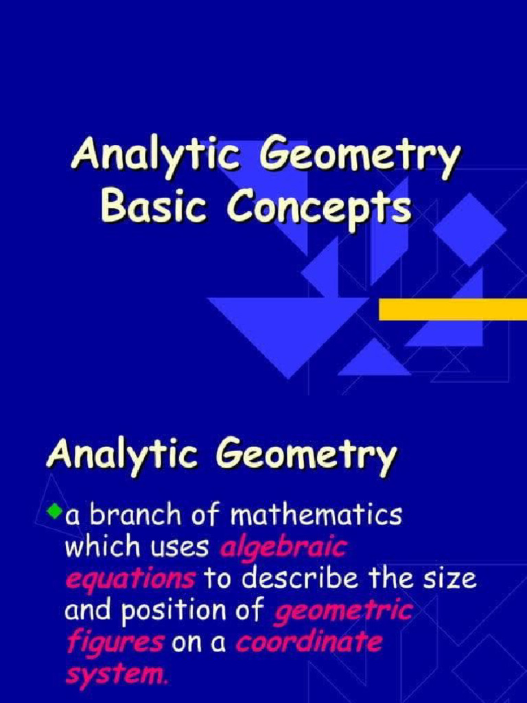 Analytic Geometry in ML | PDF