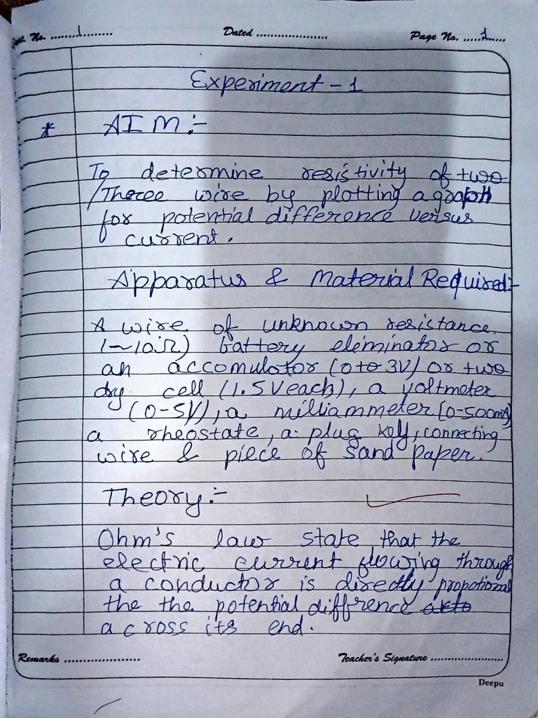 Lab Manual Class 12 | PDF