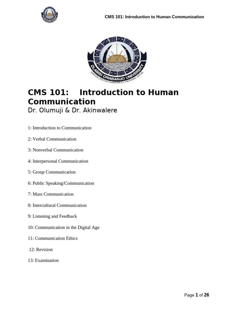 Human Communication Basics Explained | PDF | Communication | Nonverbal ...