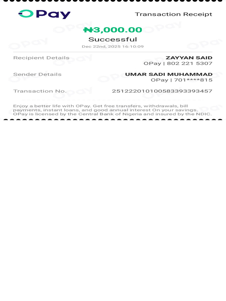 Transaction Receipt-251222010100583393393457 | PDF