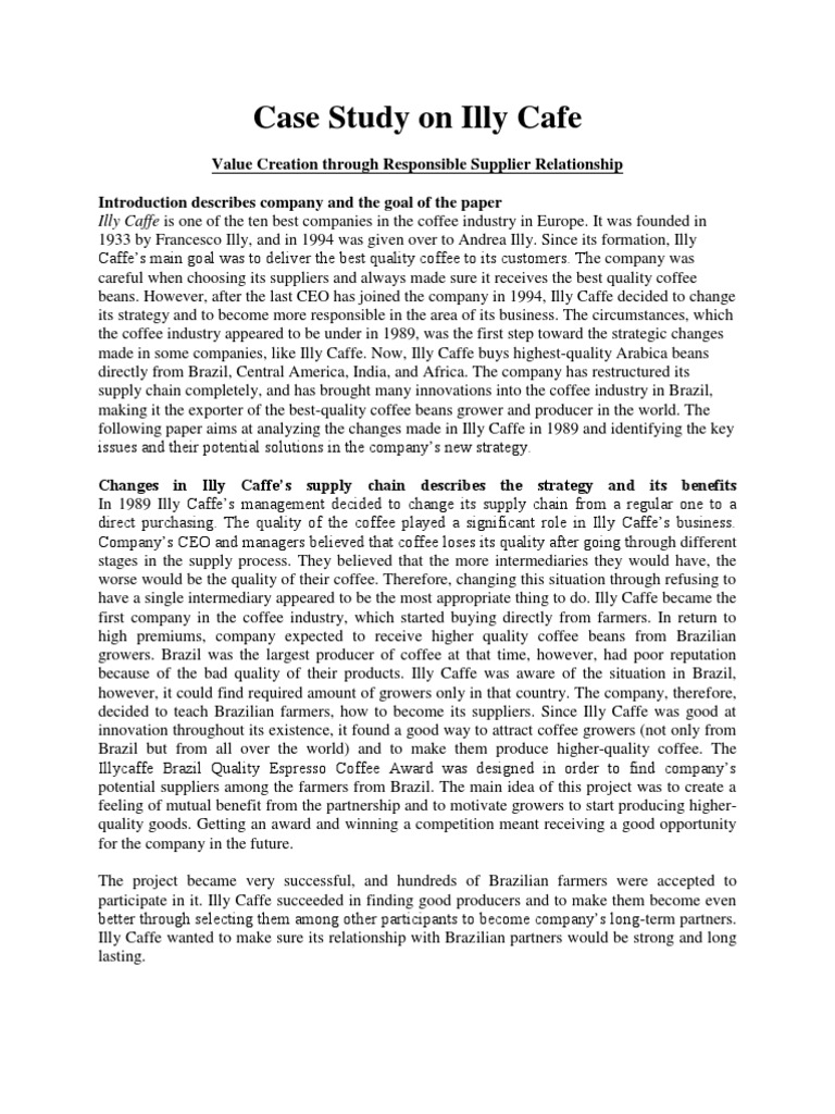 Illy case study picture