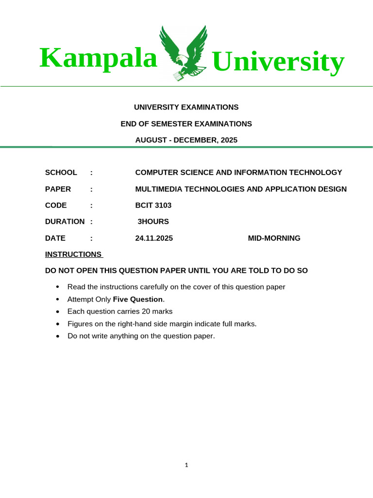 Multimedia Technologies Exam Paper | PDF | Graphics | World Wide Web