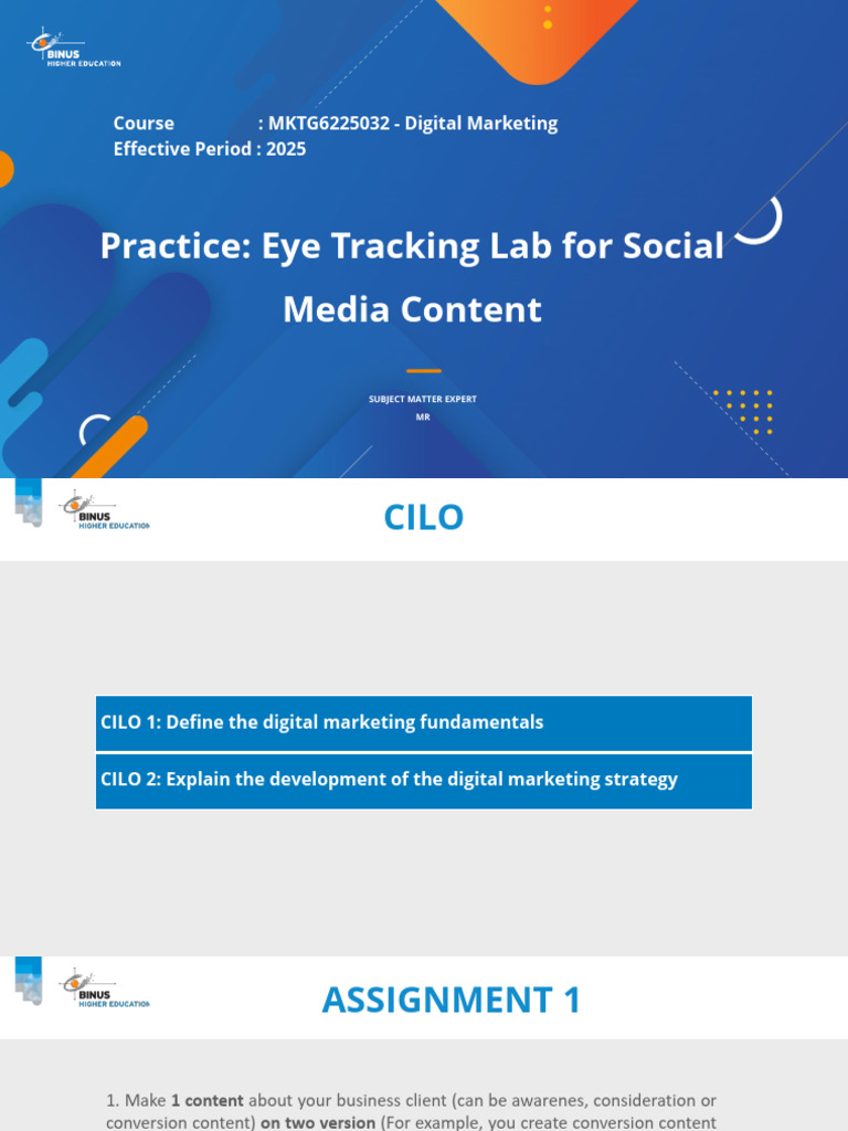 Eye Tracking in Digital Marketing Content | PDF