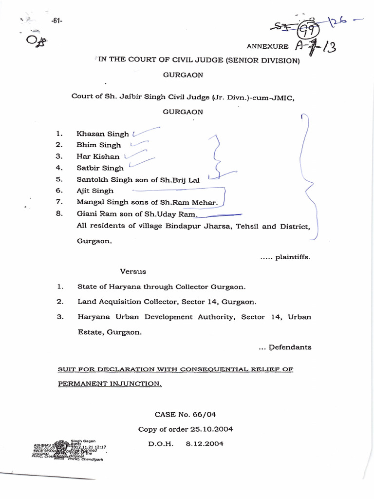 Civil Judge Order Dt 25102024 | PDF