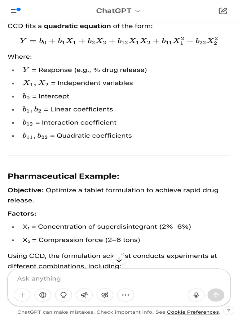 Optimizing Drug Release with CCD Method | PDF