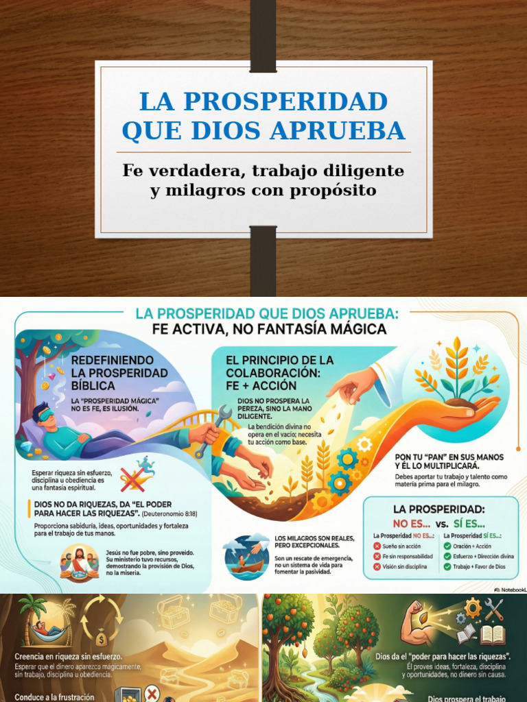 Prosperidad Bíblica: Fe y Trabajo Diligente | PDF | Biblia | Jesús