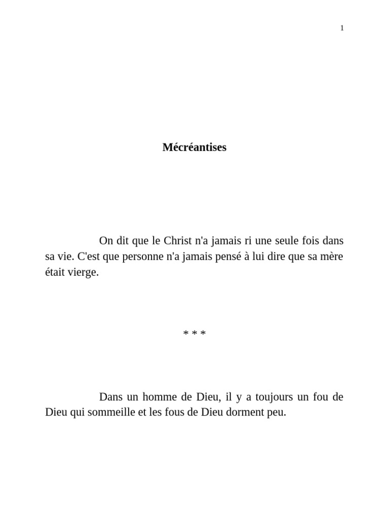 Réflexions sur la foi et la religion | PDF | Vérité | Dieu