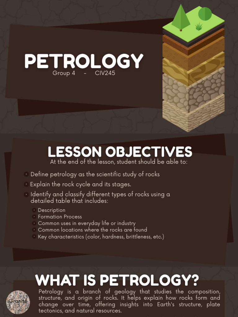 Geology Civ245 Rocks Group 4 | PDF | Rock (Geology) | Igneous Rock