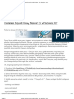 Instalasi Squid Proxy Server Di Windows XP Blog Acak Adut