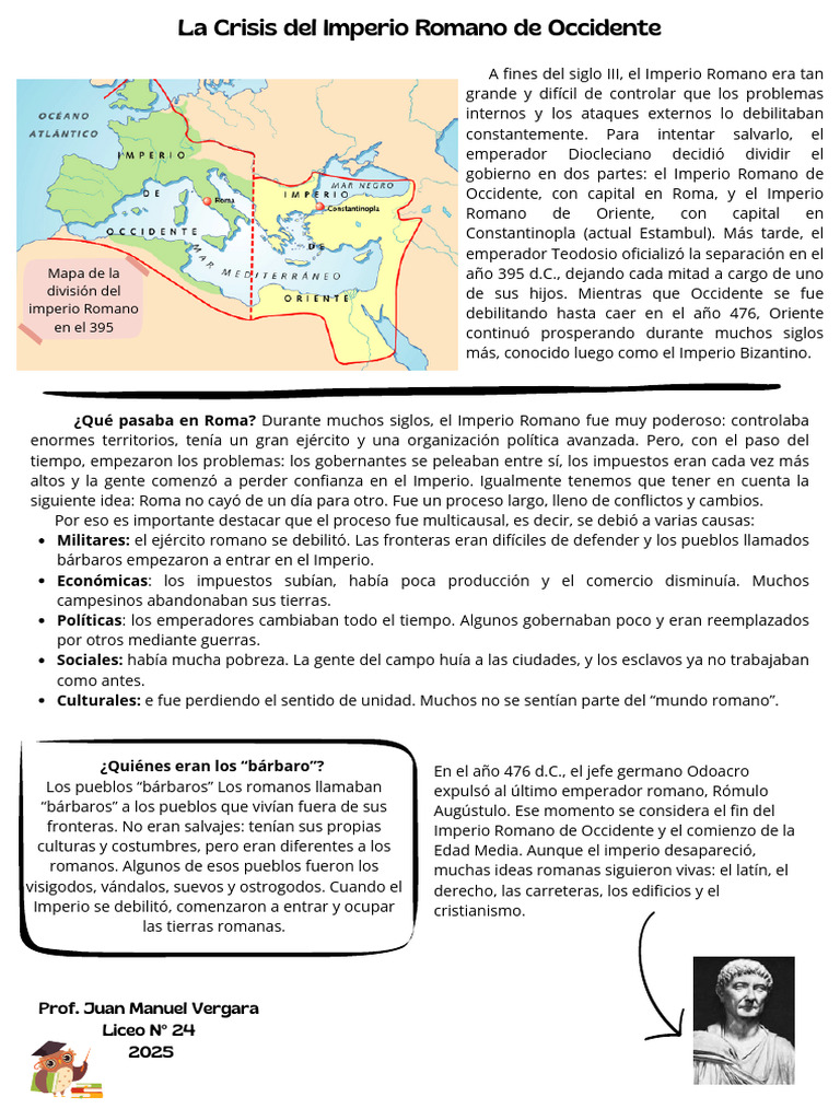 Causas de la Caída del Imperio Romano | PDF | imperio Romano | Roma antigua