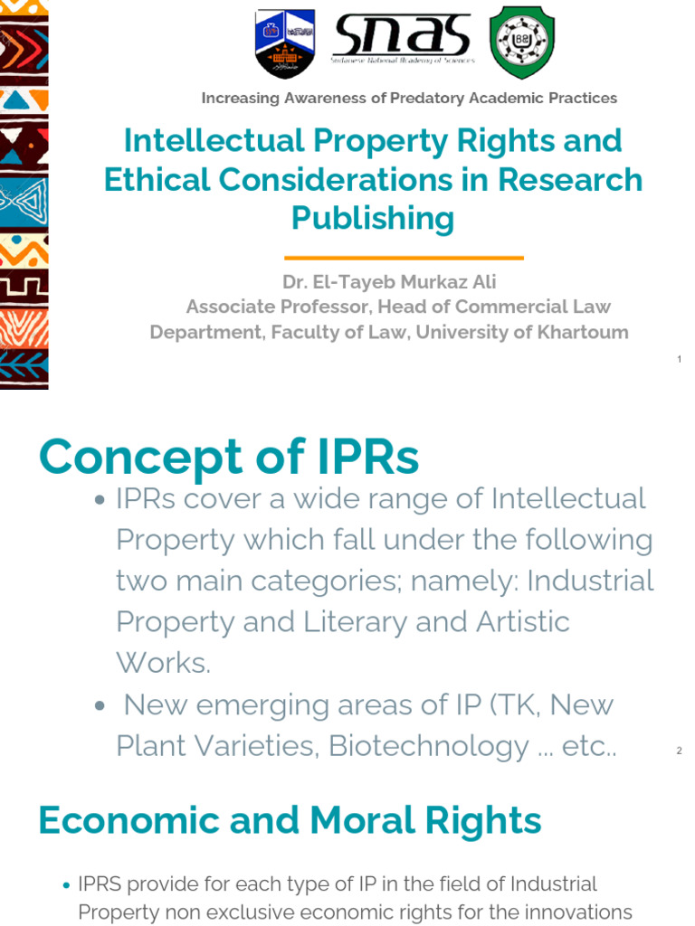 Intellectual Property Rights in Research | PDF | Intellectual Property ...