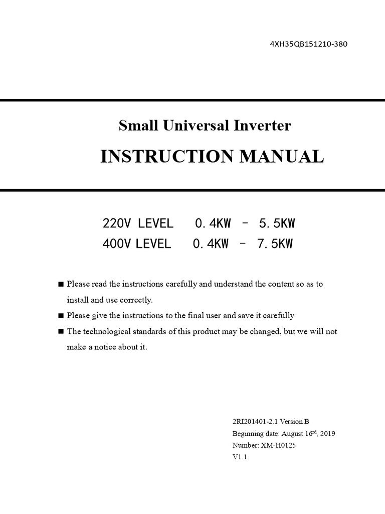 Manual VFD | PDF