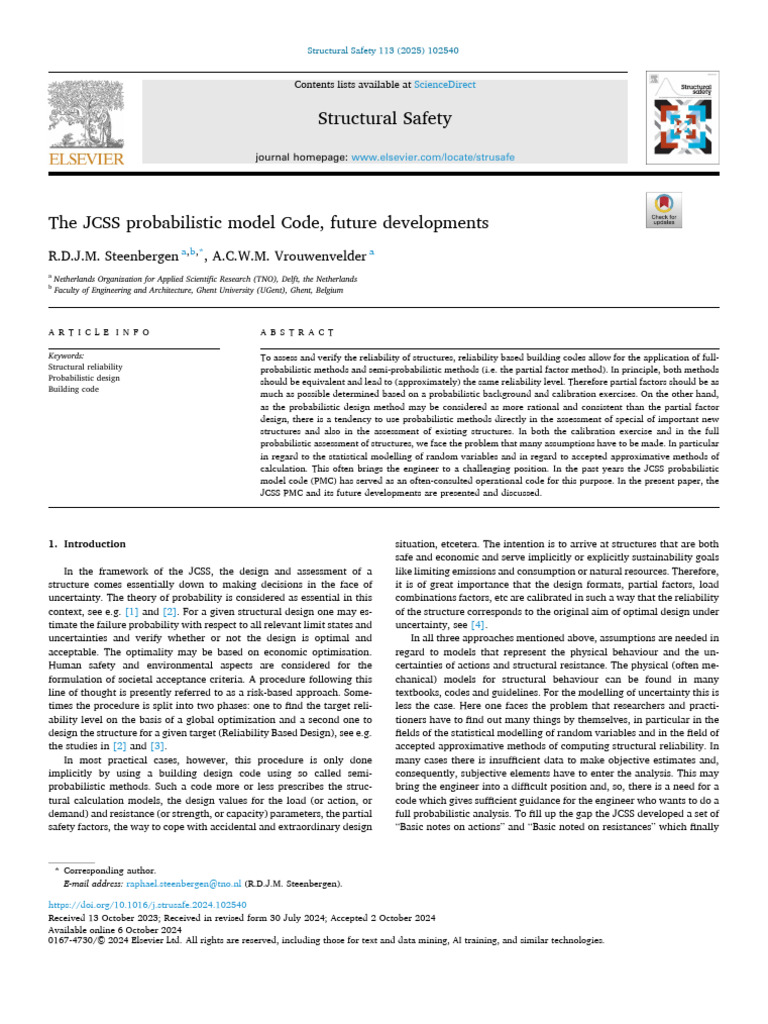 JCSS Probabilistic Model Code Overview | PDF | Reliability Engineering ...