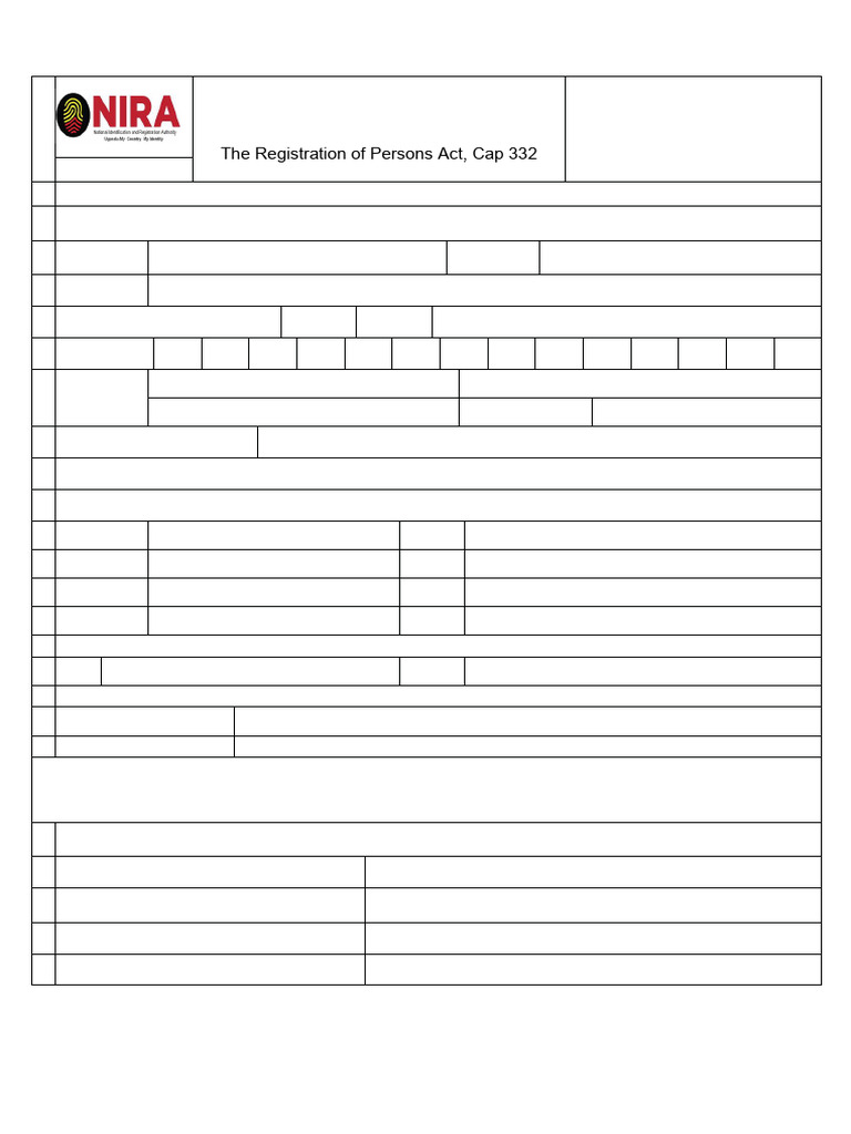 National ID Change Notification Form | PDF