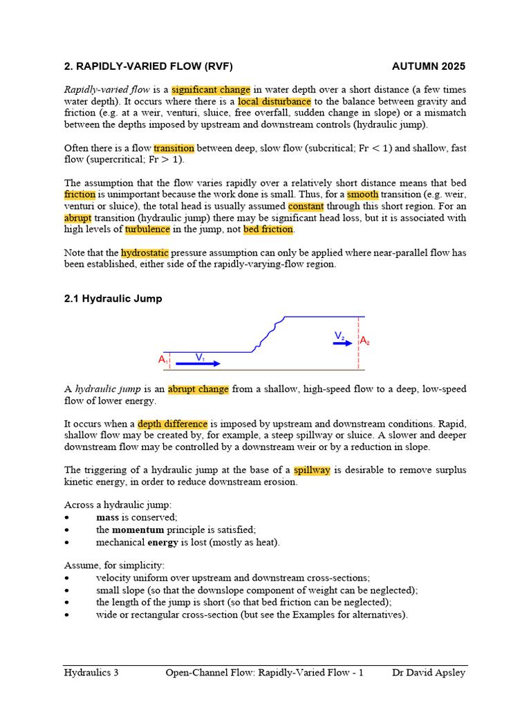 Rapidly-Varied Flow in Open Channels | PDF | Fluid Dynamics | Quantity